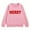 Pink, variant on HXWCHs Kids' girls' casual sweatshirts for everyday wear Girls Long Sleeve Letter Print Sweatshirt Pullover top with Cute Design for Children Black 7-8 Years