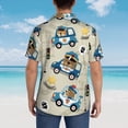 thumbnail image 6 of Haiem Animals Driving Police Car Printed Hawaiian Shirt for Men - Men’s Casual Beach Summer Shirts - Stretch Fabric with Modern Fit-3X-Large, 6 of 9