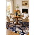 thumbnail image 5 of World Rug Gallery Modern Bright Flowers Non-Slip Cream 5'3" x 7'3" Area Rug, 5 of 6