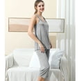 thumbnail image 2 of Doublju Women's Sleeveless Racerback Capri Pajama 2 Pcs Set (Plus Size Available), 2 of 5