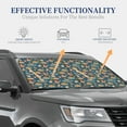 thumbnail image 4 of Naloa Beach Dog Print 2-Piece Windshield Sunshade,Foldable Car Front Window Sun Shades,for Most Sedans SUV Truck-Small, 4 of 6