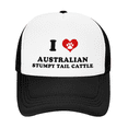 thumbnail image 2 of I Heart Australian Stumpy Tail Cattle Dog Love Pets Funny Trucker Hat Baseball Cap Unisex, 2 of 5