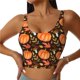 thumbnail image 1 of Fotbe Autumn Pumpkin Sujetador Deportivo Largo sin Aros para Mujer con Almohadillas y Soporte Medio, Transpirable y Absorbente, Camiseta Tipo Chaleco o Tank Top-Large, 1 of 8