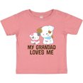 thumbnail image 3 of Inktastic My Grandad Loves Me Granddaughter Puppy Girls Girls Baby T-Shirt, 3 of 5