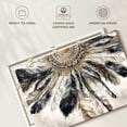 thumbnail image 6 of Elephant Stock Necklace Of Feathers Iii Wall Art - Horizontal Canvas Wall Art - Living Room Wall Decor - Our America Canvas - Brown And Gray Decor By Eva Watts - 39" x 26", 6 of 8