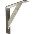 thumbnail image 1 of Ekena Millwork BKTM02X10X10TRSS 2 Po. x 10 Po. D x 10 Po. H Support Traditionnel&44; en Acier Inoxydable, 1 of 4