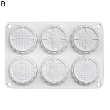 

SANWOOD Pastry Mold Multifunctional Food Grade Durable 6-hole Handmade Baking Crafts Cake Mould