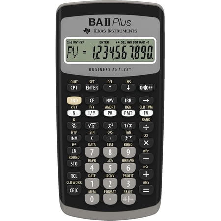 BAII Plus Financial Calculator, Black