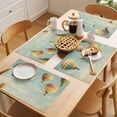 thumbnail image 5 of Retro Hot Air Balloon Placemats Set of 6 Modern Flying Balloon Place Mats Indoor Wipeable Table Mats Washable Cloth Dining Table Placemats for Kitchen Holiday Party Home Decor 13x19 Inch, 5 of 9