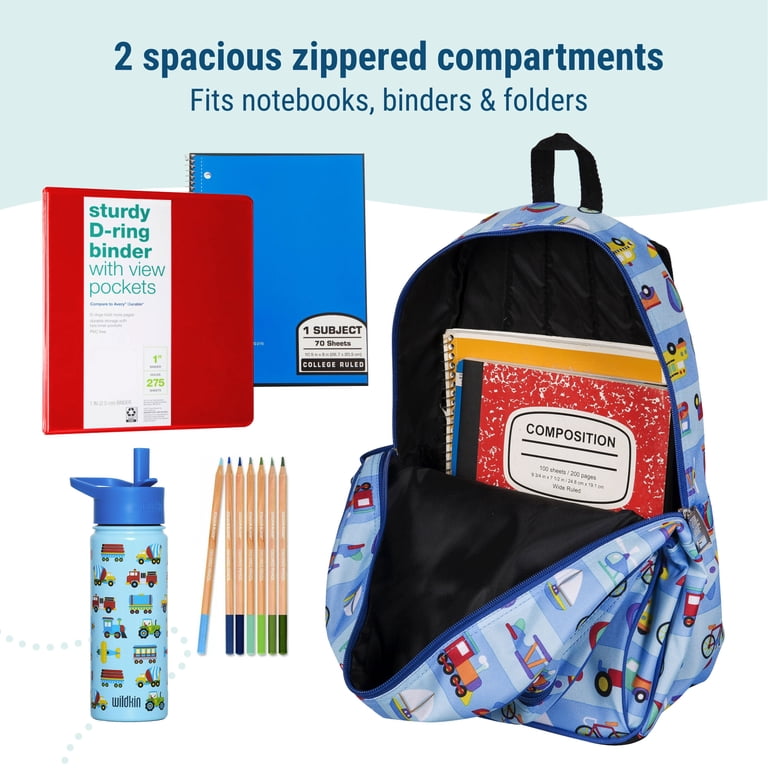 Wildkin Kids Backpack, 15-Inch, Adjustable Straps, Padded Back, Durable, Blue - Walmart.com Wildkin Kids Backpack, 15-Inch, Adjustable Straps, Padded Back, Durable, Blue - Walmart.com