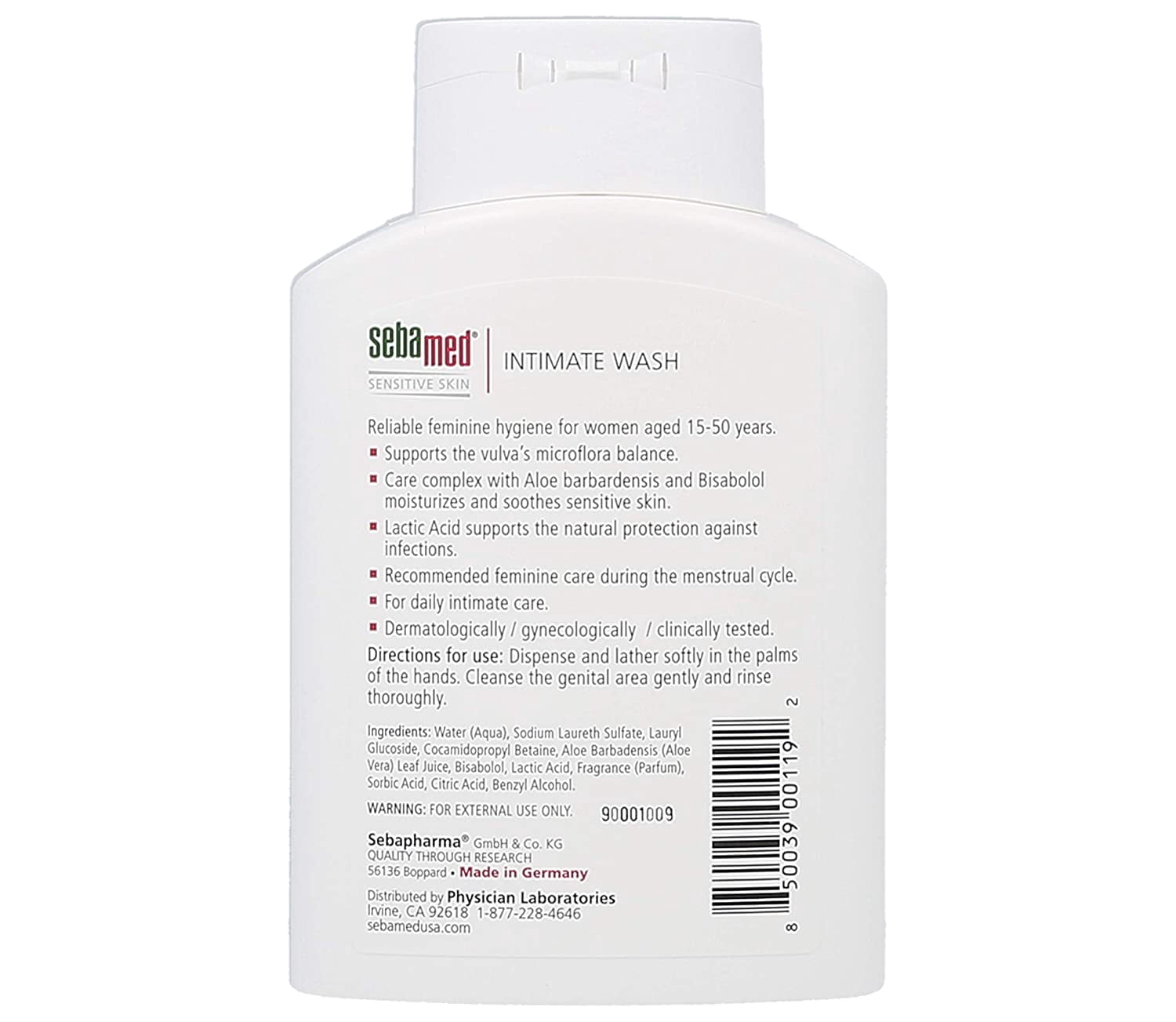 Sebamed Intimate Wash for Women Aged 15-50 200ml/6.7oz