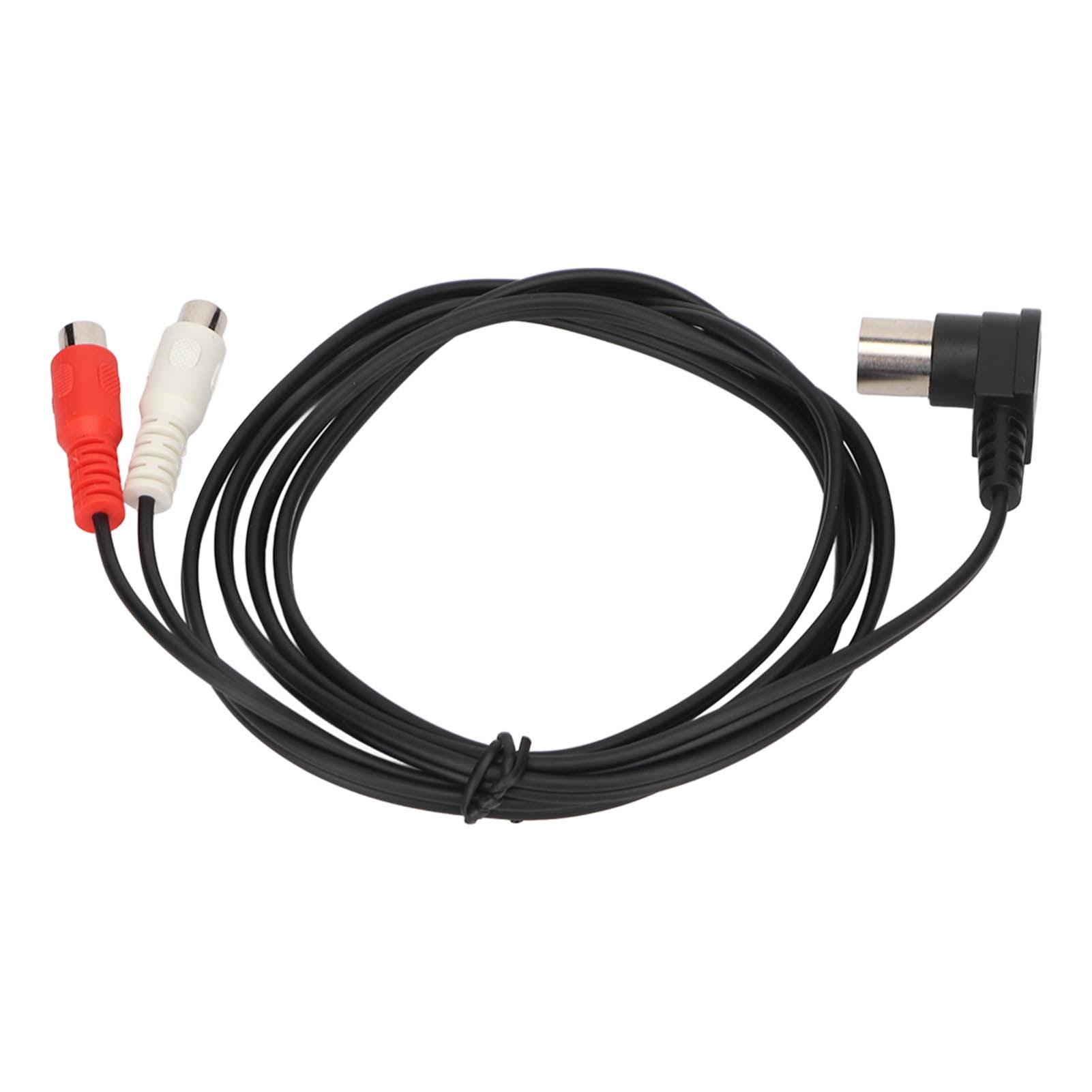 DIN 5Pin Male To 2RCA Female Cable, Double Shielded 2RCA Connection ...