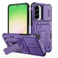 thumbnail image 6 of Dteck Rugged Case for Samsung Galaxy A26 5G with Kickstand, Shock-Resistant Hybrid PC+TPU Anti-Scratch Non-Slip ﻿Slide Camera Cover Shockproof Heavy Duty Robust Protective Case, Purple, 6 of 10