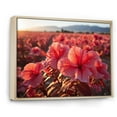 thumbnail image 2 of Designart "Hibiscus landscape Aerial View" Floral Floater Framed Canvas Wall Art, 2 of 7