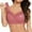 Watermelon Red, variant on Leesechin Women's Comfortable Wireless Lace Bra With Side Support, Seamless Underwear For Everyday Wear, Soft Nylon, Relaxing Fit