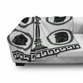 thumbnail image 3 of Retro Soft Flannel Fleece Throw Blanket, Patterned Circular Frames with Antique Accessories Spartan Classic Costume, Cozy Plush for Indoor and Outdoor Use, 50" x 70", Black and White, by Ambesonne, 3 of 6