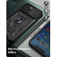thumbnail image 4 of Negro Aplicable al estuche para iPhone 13 pro max con estuche y soporte para cámara deslizante, estuche magnético con soporte de anillo giratorio incorporado de 360 ​​​​°, 4 of 5