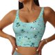 thumbnail image 1 of Fotbe Hawaiian Style Sujetador Deportivo Largo sin Aros para Mujer con Almohadillas y Soporte Medio, Transpirable y Absorbente, Camiseta Tipo Chaleco o Tank Top-Medium, 1 of 8