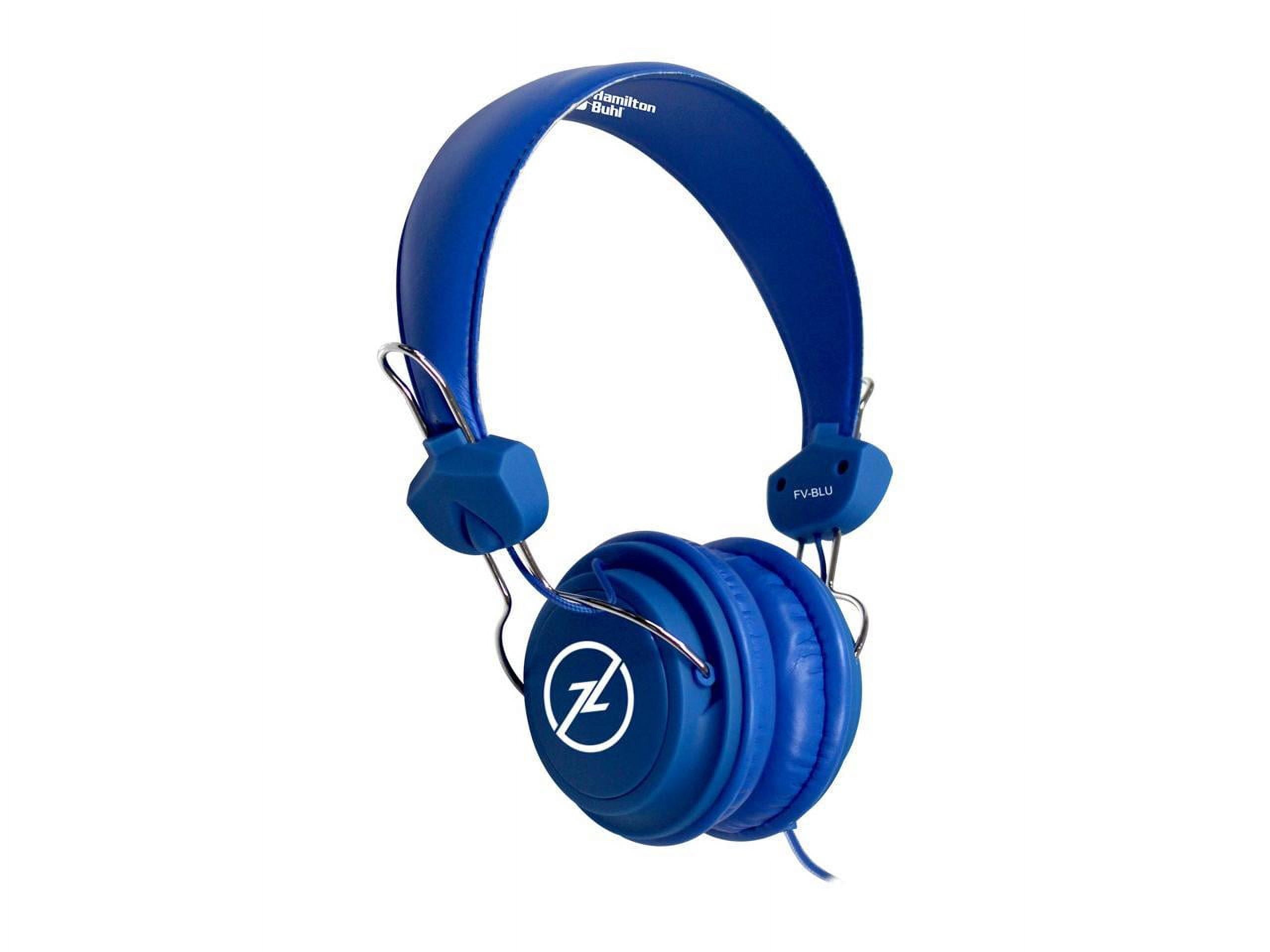 HamiltonBuhl Favoritz TRRS Headset with In-Line Microphone - Blue