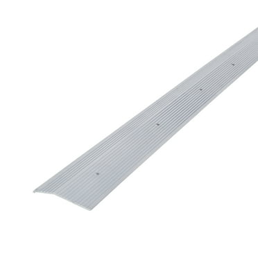 M-D Building Products 78220 2 In. X 72 In. Silver Aluminum Carpet Trim w/ Screw Nails