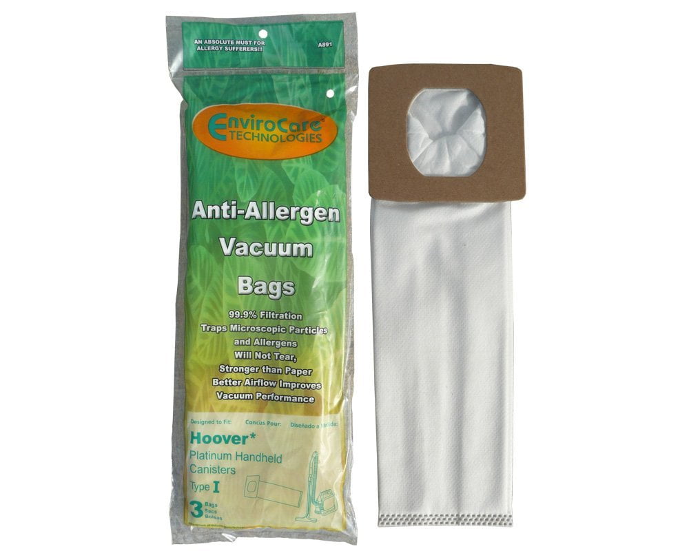 Type I and Q Synthetic Bags for Hoover Platinum Vacuum Anti-Allergen 6 Total 