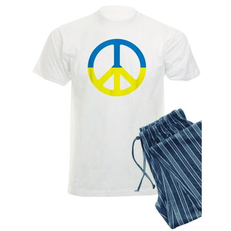 

CafePress - Peace In Ukraine. Stand With Ukraine. Supp Pajamas - Men s Light Pajamas