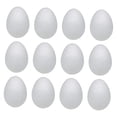 thumbnail image 2 of Huevos de Pascua de espuma, versátiles, lisos, para pintar, para rellenar cestas, hechos a mano 12 piezas de 12 cm, 2 of 9