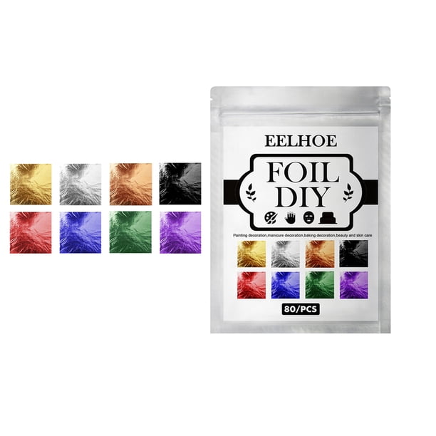 Papel De Aluminio Para Uñas Arte Papel De Aluminio Copos Para Uñas Diy Manicura Uñas Diseño Calcomanía Uñas Arte Accesorios 8 Colores Cateissary CE007968-00