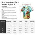 thumbnail image 5 of Sikiie African Women Print Men's Hawaiian Shirt, Summer Beach Button Pocket Short Sleeve T-Shirt,X-Large, 5 of 7