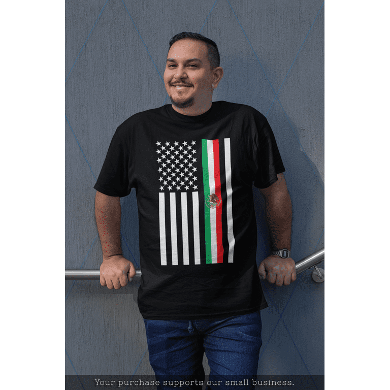 Mexican american 2024 flag shirt