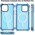 thumbnail image 3 of Entronix Magnetic Phone Case Designed For iPhone 11 Durable Slim Fit Shockproof Bumper Cover, Blue, 3 of 5