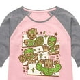 thumbnail image 3 of Marvel Guardians of the Galaxy - Groot Characters - Toddler And Youth Girls Shirt Tail Raglan, 3 of 5