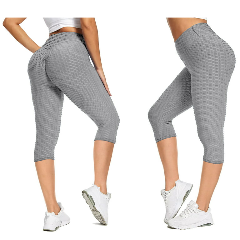 3-Pack: Womens High Waisted Anti Cellulite Leggings (Butt Lifting