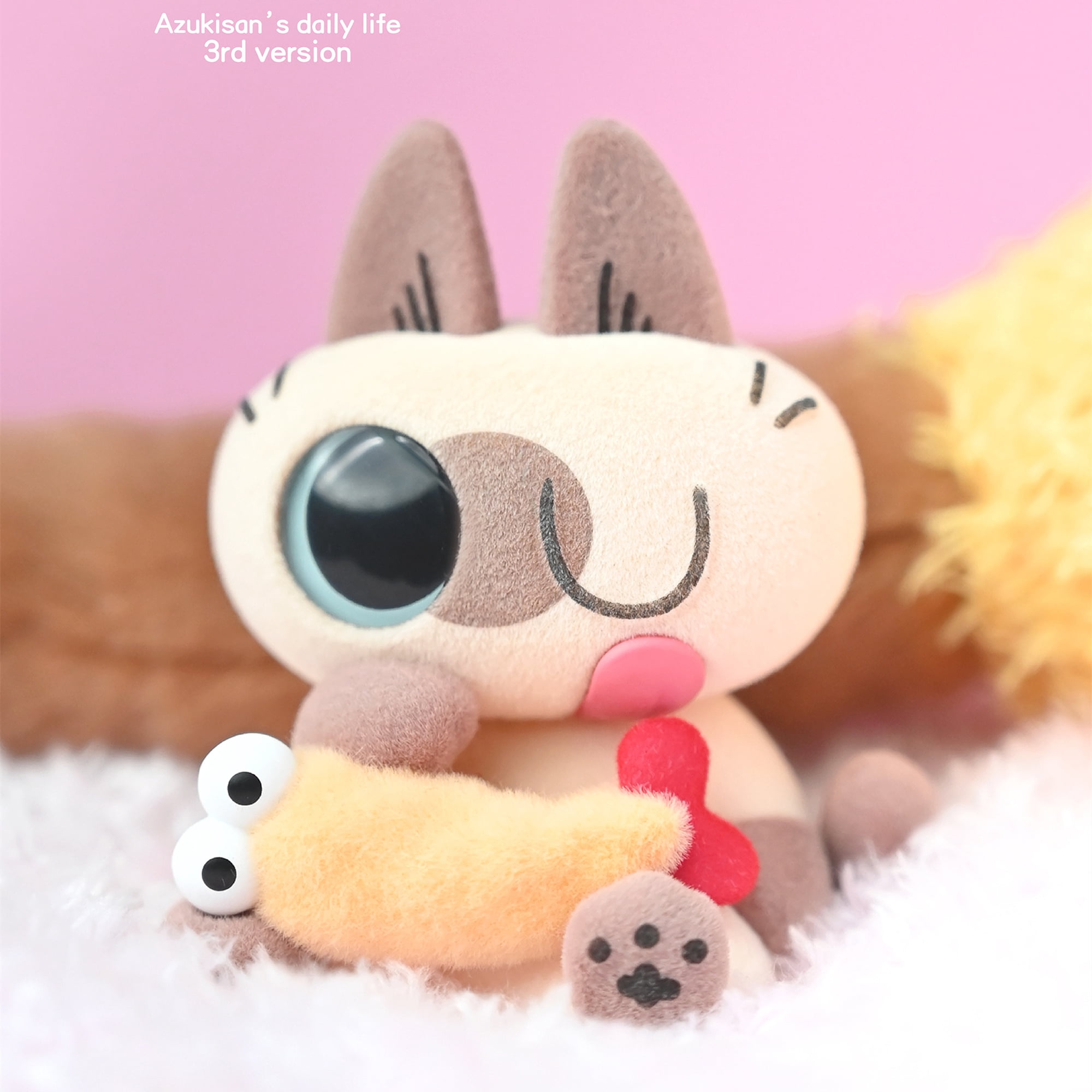 Nobeko Azukican Azukisan Cat Daily Life Series3 Blind Box Figures 6PCs Random Art Cute Collectibles Birthday Gift