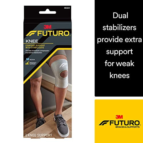Futuro Soutien Stabilisateur pour Genou, Aide à Soulager les Symptômes de l'Arthrite, Moyen, Soutien Stabilisateur Modéré