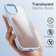 thumbnail image 6 of JETech Matte Case for iPhone 14 6.1-Inch, Shockproof Military Grade Drop Protection, Frosted Translucent Back Phone Cover, Anti-Fingerprint (Sky Blue), 6 of 6
