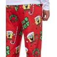 thumbnail image 5 of SpongeBob SquarePants Pajamas Men's Oh Joy Santa Hat Fleece Lounge Pj Pants, 5 of 7