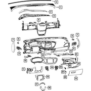 Genuine OE Mopar Glove Box Door Dampener - 68213391AA