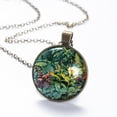 thumbnail image 6 of Tropical Plants Necklace Personalized Custom Photo Round Pendant Adjustable Stainless Steel Necklaces with Gift Box for Men Women Mothers Valentine's Jewelry Gift, 6 of 6