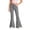 AA-Black1493, variant on Girls Flare Jeans Vertical Stripe Graphic Print Denim Pants with Pockets