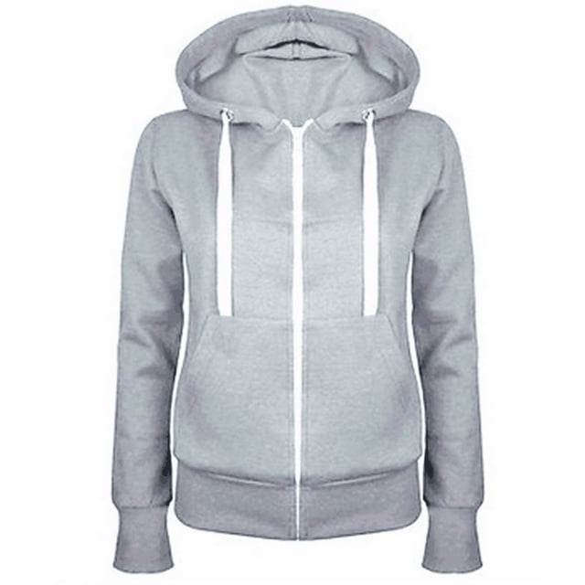 Sudadera Meitianfacai para mujer, de manga larga, con cremallera, con bolsillos, chaqueta, blusa informal