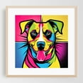 thumbnail image 2 of Pop art dog's face - Digital Art Pop Art Dog Modern Art Illustration Animal Geometric Unframed Wall Art Print 24 x 24 inches, 2 of 9