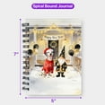 thumbnail image 5 of Happy New Year 2026 Dalmatian Santa Gnome Holiday Party Snow Spiral Bound Journal Dog Lover 5x7in Spiral Notebook - 13019, 5 of 5