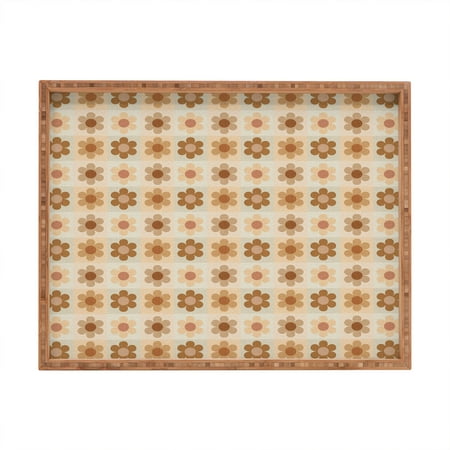 

Society6 Iveta Abolina Daisy Check Terracotta Medium Rectangle Large Bamboo Tray