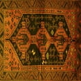 thumbnail image 1 of Ahgly Company Machine Washable Indoor Square Persian Yellow Traditional Area Rugs, 4' Square, 1 of 4