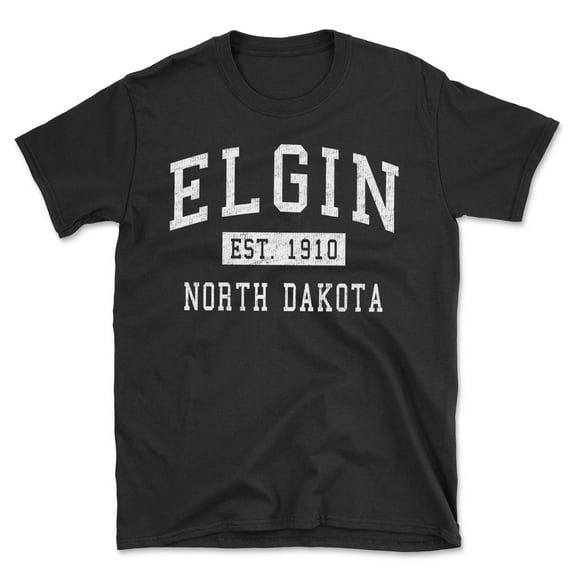 Elgin North Dakota Classic Established Men's Cotton T-Shirt