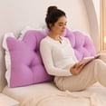 thumbnail image 5 of Bed Lumbar Support, Headboard Rest Cushion, Reading Pillow Tote, Soft Supportive Structure and Pressure Relief Function for King Beds, Large Bedrooms, and Family Resting, 5 of 6