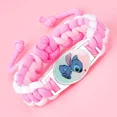 thumbnail image 4 of Pulsera de dibujos animados de Disney Lilo & Stitch, joyería impresa, figuras de anime, Stitch, lindos juguetes para niños y niñas, regalo de fiesta de Navidad, 4 of 5