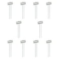 thumbnail image 1 of Etiqueta de plantas de plantas de metal 10x Etiqueta de planta para flores de hierbas para uso exterior y interior Plata, 1 of 8