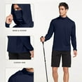 thumbnail image 4 of Dovford Men's Shirts Long Sleeve Workout Fishing T Shirts UPF 50+ Sun Protection Rash Guard Dry Fit Athletic Running Tee Tops, 4 of 6